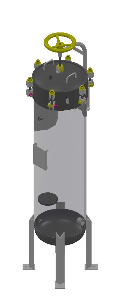 S6UFV16-03-40-2TC-150 Multi-Round Cartridge Filter Housing